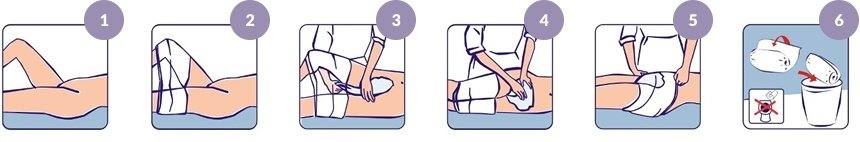 Положить продукт на человека, лежащего